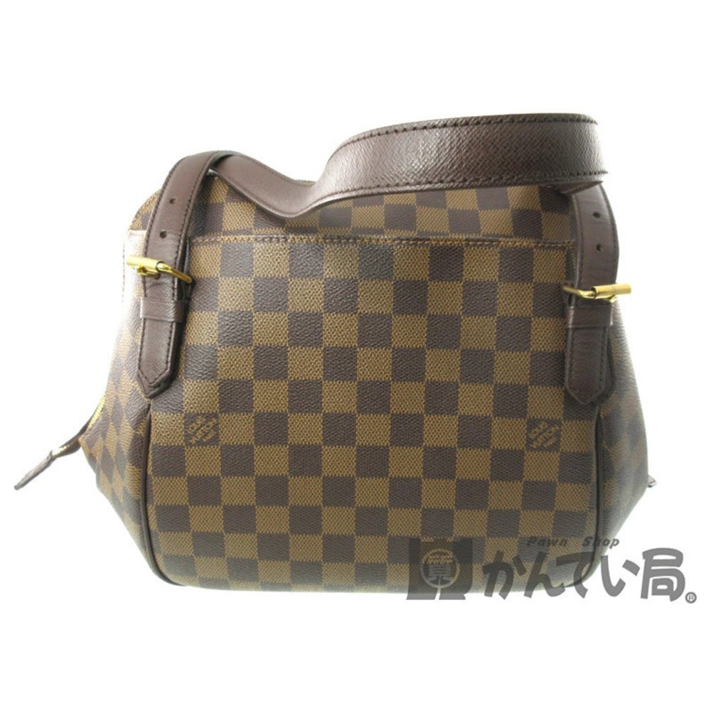 LOUIS VUITTON Belem Tote Bag Handbag Damier Canvas Ebene Brown
